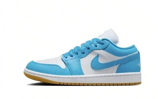 Nike Air Jordan 1 AJ1 Low Aquatone White Mens Shoes 553558-174