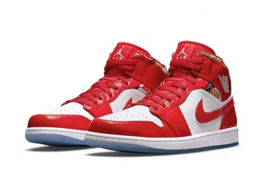 Air Jordan 1 AJ1 Retro Mid Barcelona Sweater Fashion Mens Shoes DC7294-600