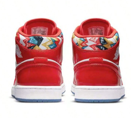 Air Jordan 1 AJ1 Retro Mid Barcelona Sweater Fashion Mens Shoes DC7294-600
